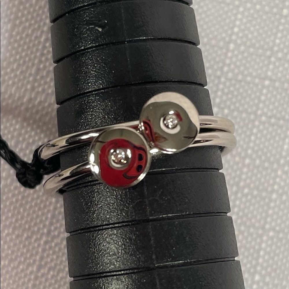 CALVIN KLEIN WOMEN’S 2 PRECIOUS RINGS SILVER